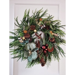 Duży wieniec świąteczny zimowy Premium Świąteczna Opowieść